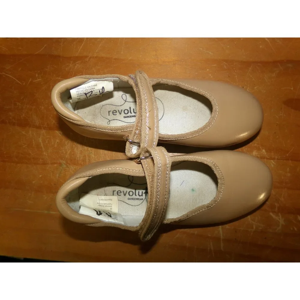 Pre-Owned Dance Tap Shoes Revolution Style RD60014 11.5M Child Mary Jane Buckle